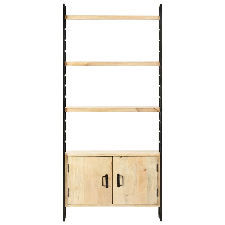 Boekenkast met 4 schappen 80x30x180 cm massief mangohout MeubelReus