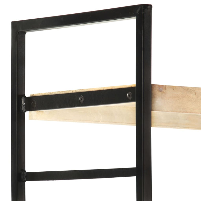 Boekenkast met 4 schappen 80x30x180 cm massief mangohout MeubelReus
