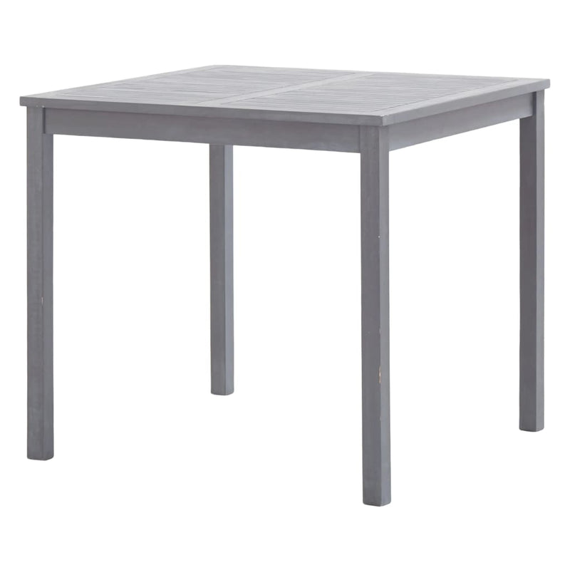 Tuintafel 80x80x74 cm massief acaciahout grijs MeubelReus