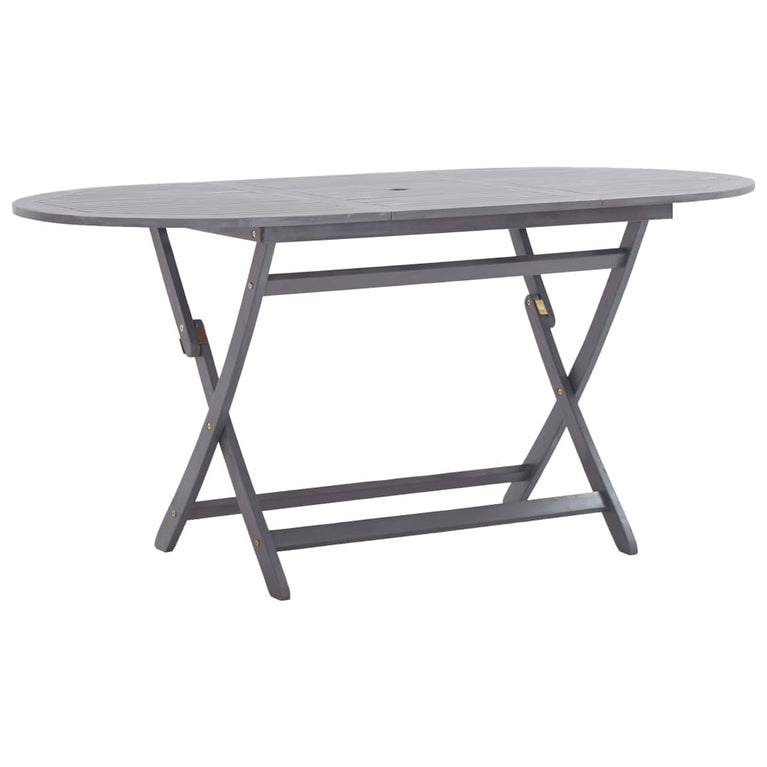Tuintafel inklapbaar 160x85x75 cm massief acaciahout MeubelReus