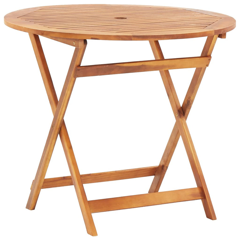 Tuintafel inklapbaar 90x75 cm massief acaciahout MeubelReus