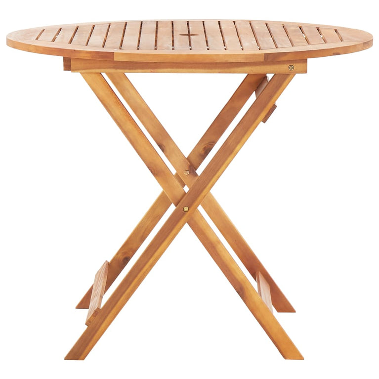 Tuintafel inklapbaar 90x75 cm massief acaciahout MeubelReus