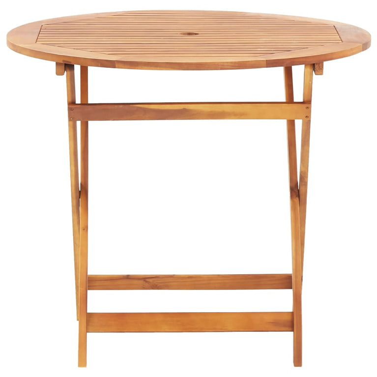 Tuintafel inklapbaar 90x75 cm massief acaciahout MeubelReus