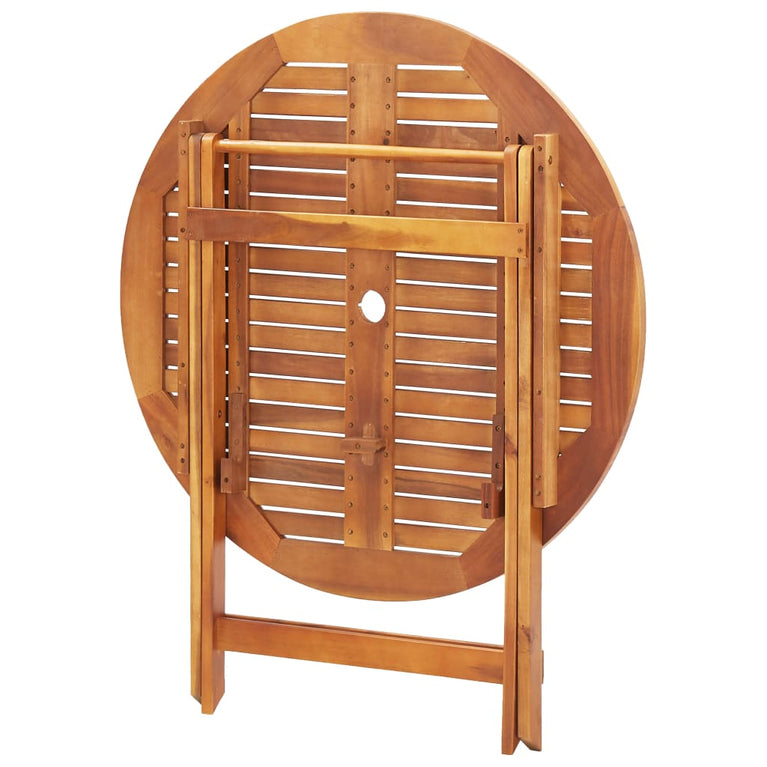 Tuintafel inklapbaar 90x75 cm massief acaciahout MeubelReus