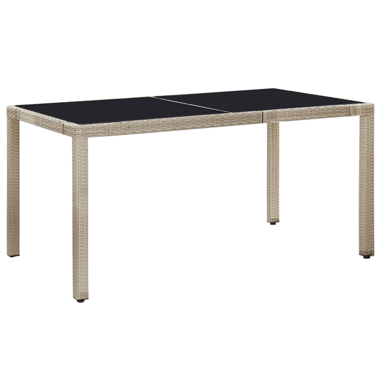 7-delige Tuinset met kussens poly rattan beige MeubelReus