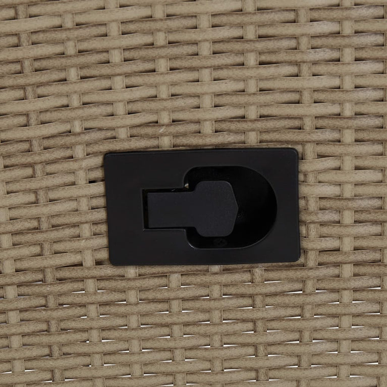 Tuinstoelen 2 st met kussens poly rattan beige MeubelReus