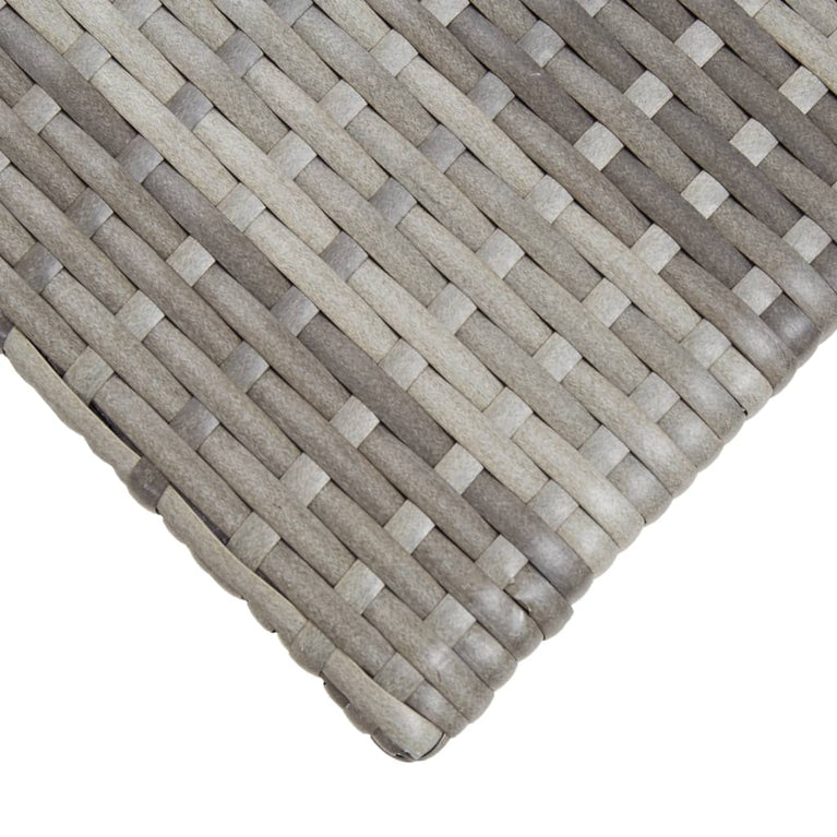 Theetafel 50x50x47 cm poly rattan grijs MeubelReus
