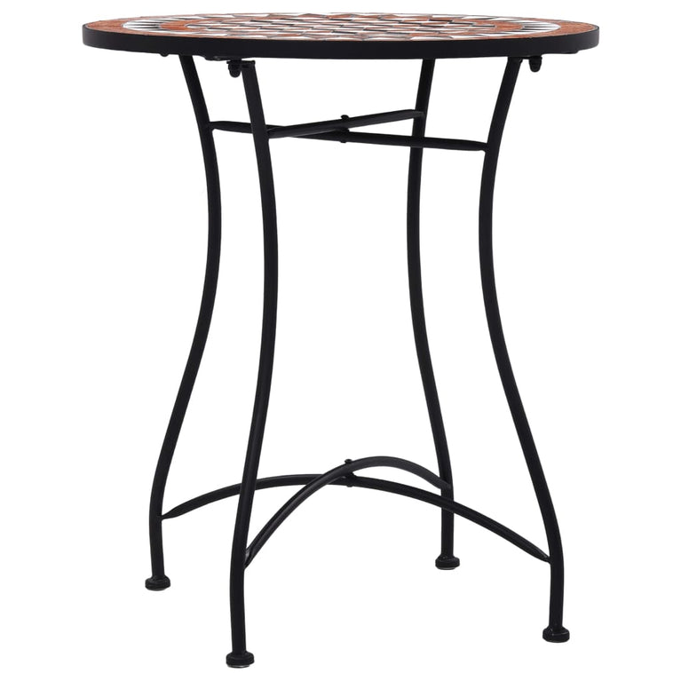 Bistrotafel mozaïek 60 cm keramiek bruin MeubelReus