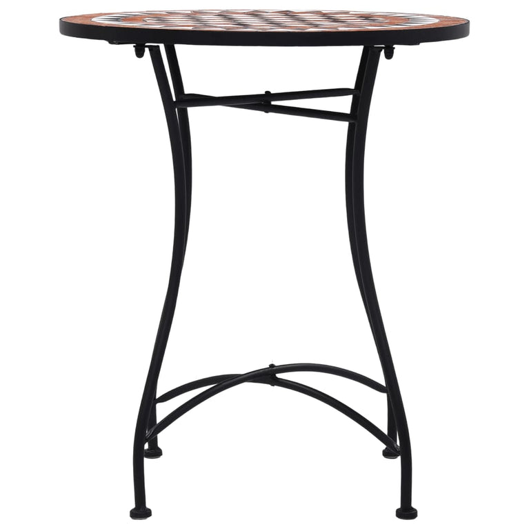 Bistrotafel mozaïek 60 cm keramiek bruin MeubelReus