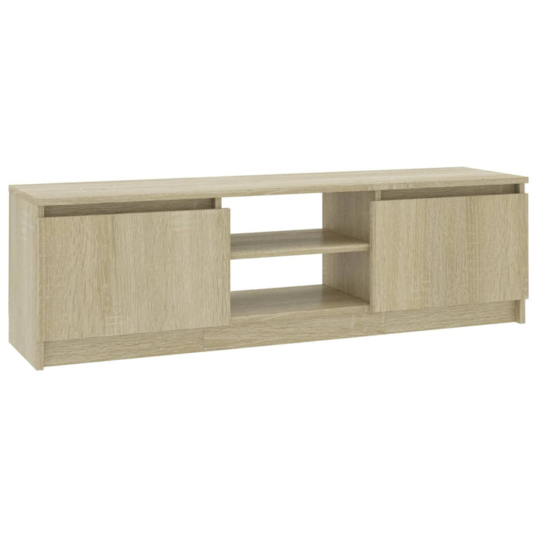 Tv-meubel 120x30x35,5 cm bewerkt hout sonoma eikenkleurig
