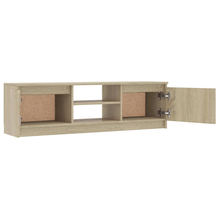 Tv-meubel 120x30x35,5 cm bewerkt hout sonoma eikenkleurig
