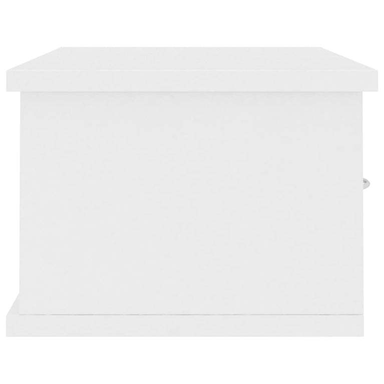 Wandschap met lades 60x26x18,5 cm bewerkt hout wit MeubelReus
