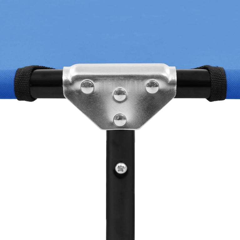 Ligbed inklapbaar staal blauw MeubelReus