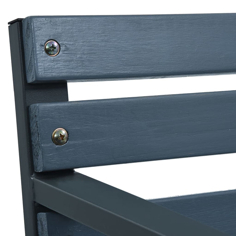 Tuinbank 120 cm hout grijs MeubelReus