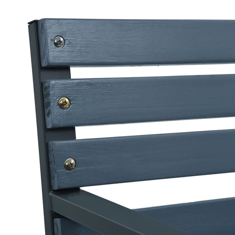 Tuinstoelen 2 st hout grijs MeubelReus