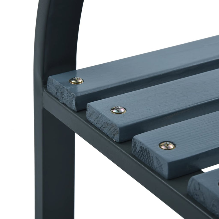 Tuinstoelen 2 st hout grijs MeubelReus