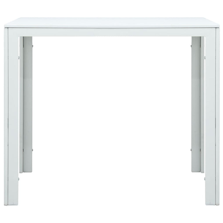 Salontafel hout-look 78x78x74 cm HDPE wit MeubelReus