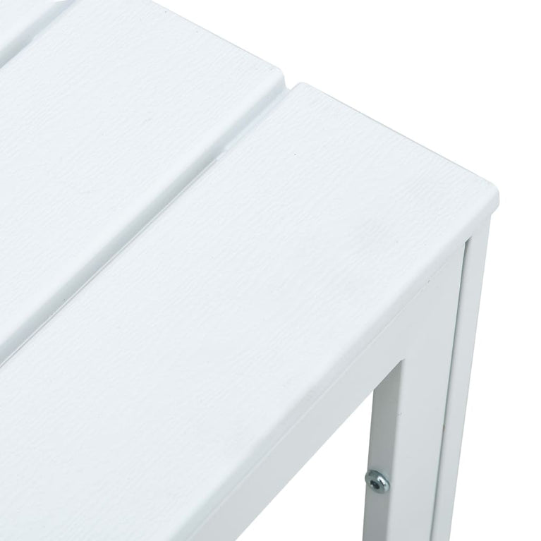 Salontafel hout-look 78x78x74 cm HDPE wit MeubelReus