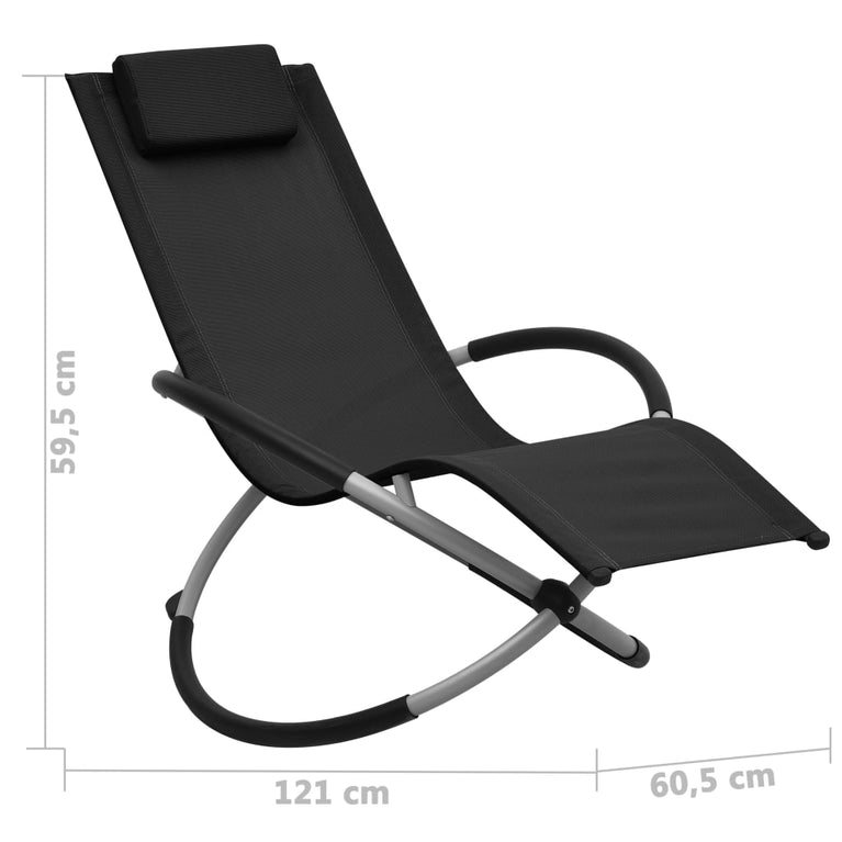 Kinderligbed staal zwart MeubelReus