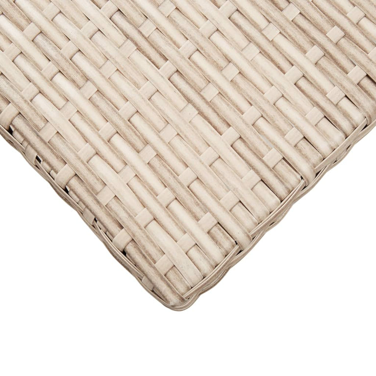 Tuintafel 110x60x67 cm poly rattan beige MeubelReus