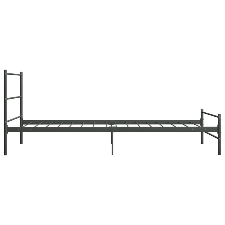 Bedframe metaal grijs 90x200 cm
