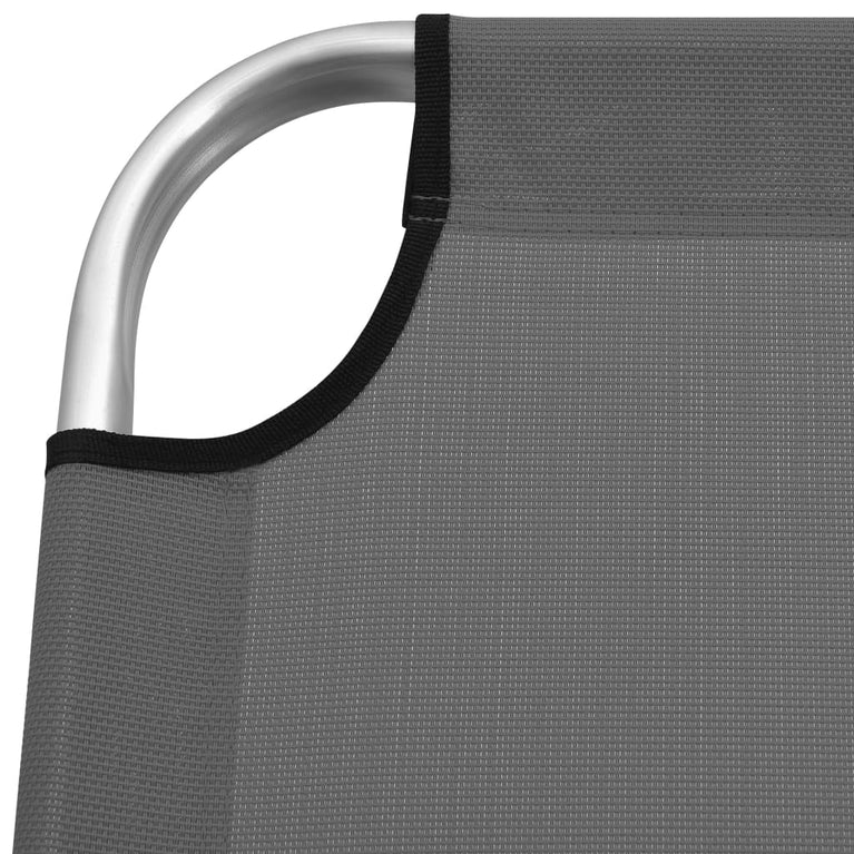 Ligbed extra hoog inklapbaar senior aluminium grijs MeubelReus