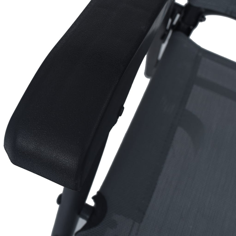 Tuinstoelen inklapbaar 2 st textileen grijs MeubelReus