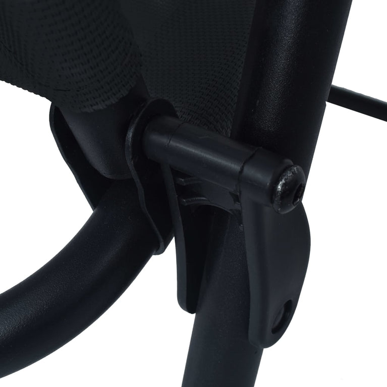 Tuinstoelen inklapbaar 2 st textileen zwart MeubelReus