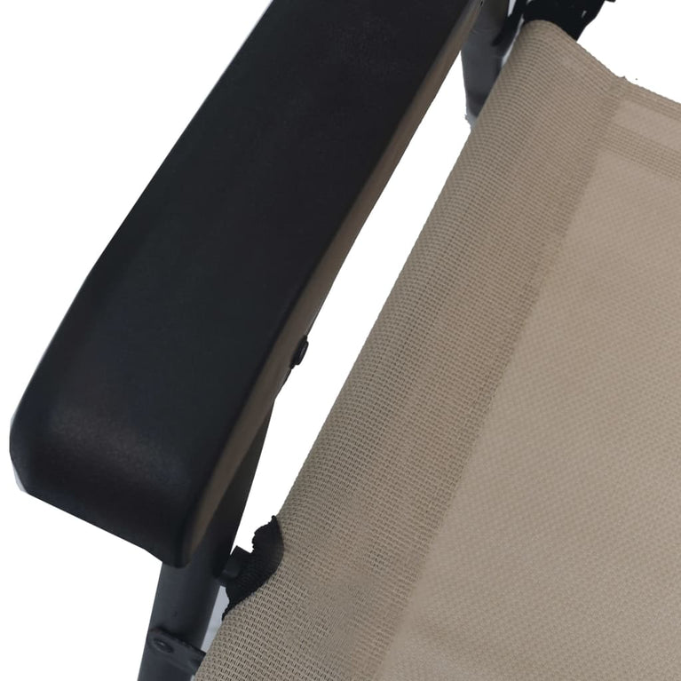 Tuinstoelen inklapbaar 2 st textileen crème MeubelReus