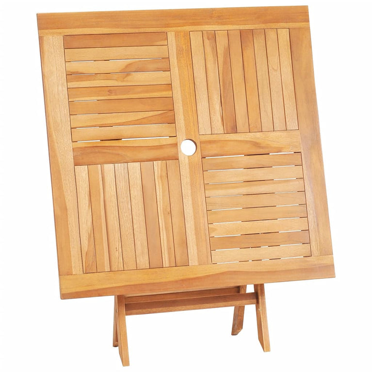 Tuintafel inklapbaar 85x85x76 cm massief teakhout MeubelReus