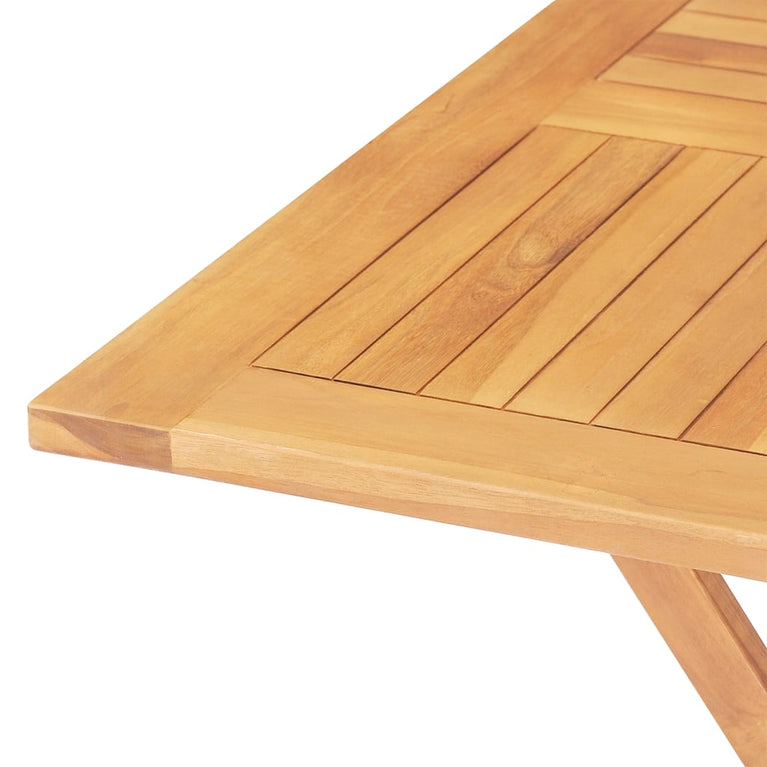 Tuintafel inklapbaar 85x85x76 cm massief teakhout MeubelReus