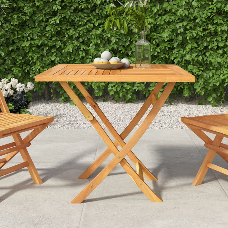 Tuintafel inklapbaar 85x85x76 cm massief teakhout MeubelReus