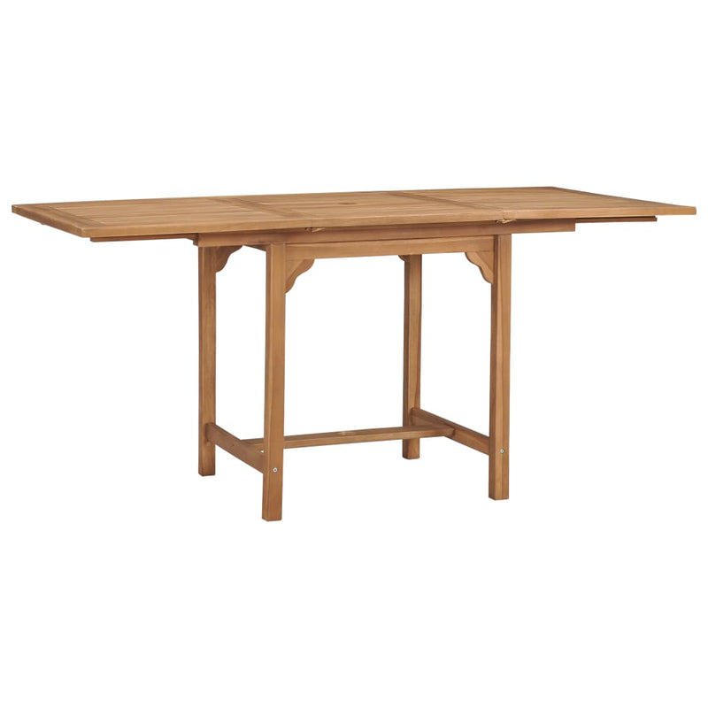 Tuintafel verlengbaar (110-160)x80x75 cm massief teakhout MeubelReus