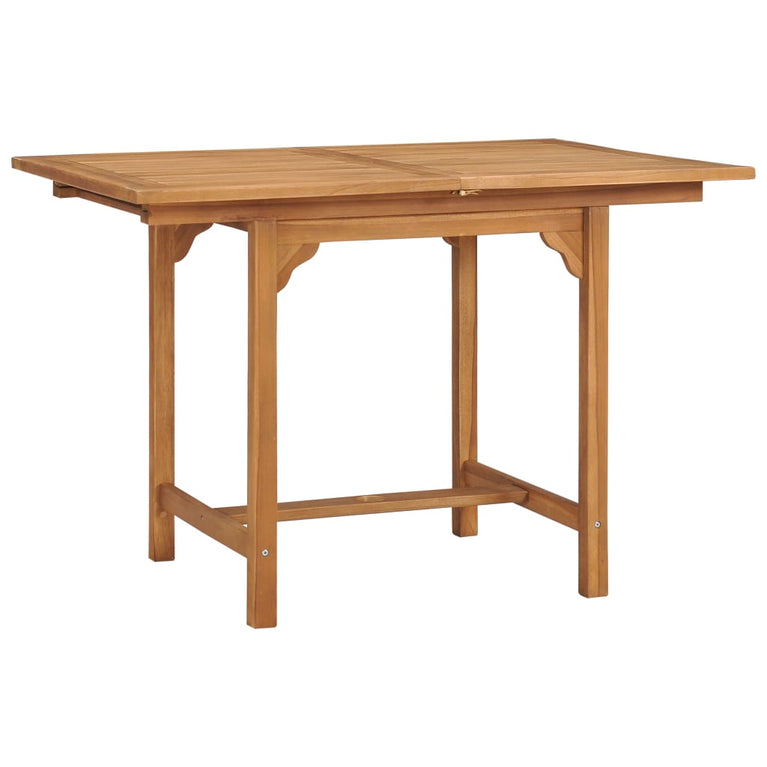 Tuintafel verlengbaar (110-160)x80x75 cm massief teakhout MeubelReus