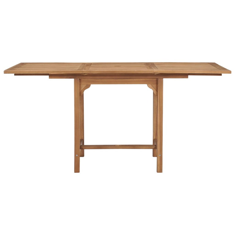 Tuintafel verlengbaar (110-160)x80x75 cm massief teakhout MeubelReus