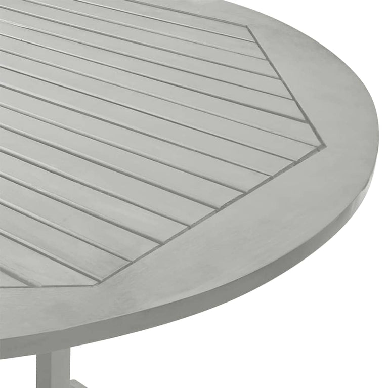 Tuintafel 200x100x75 cm massief acaciahout grijs MeubelReus