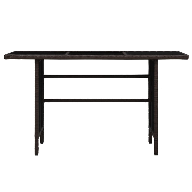 3-delige Loungeset met kussens poly rattan bruin MeubelReus