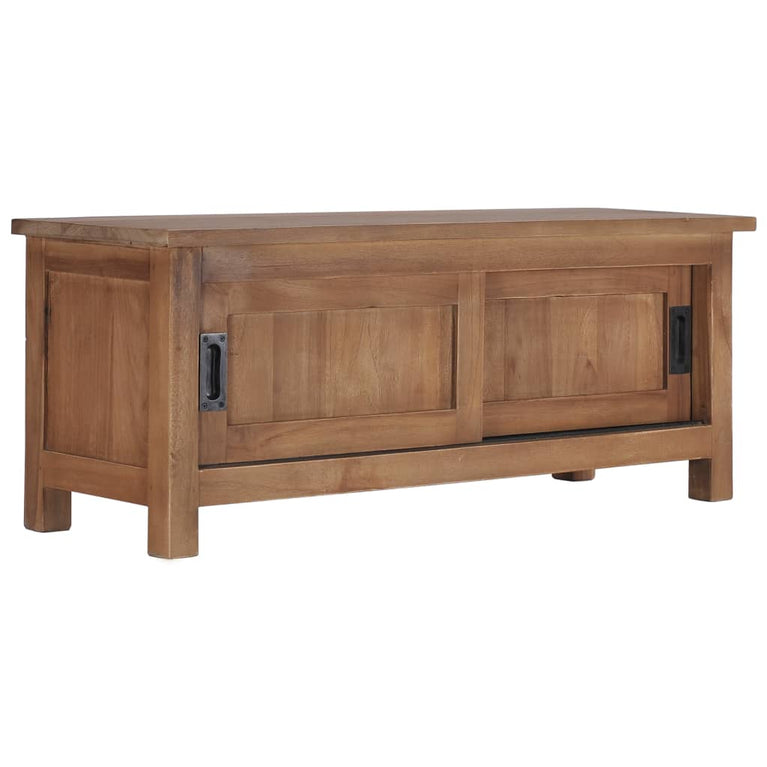Tv-meubel 90x30x35 cm massief teakhout MeubelReus