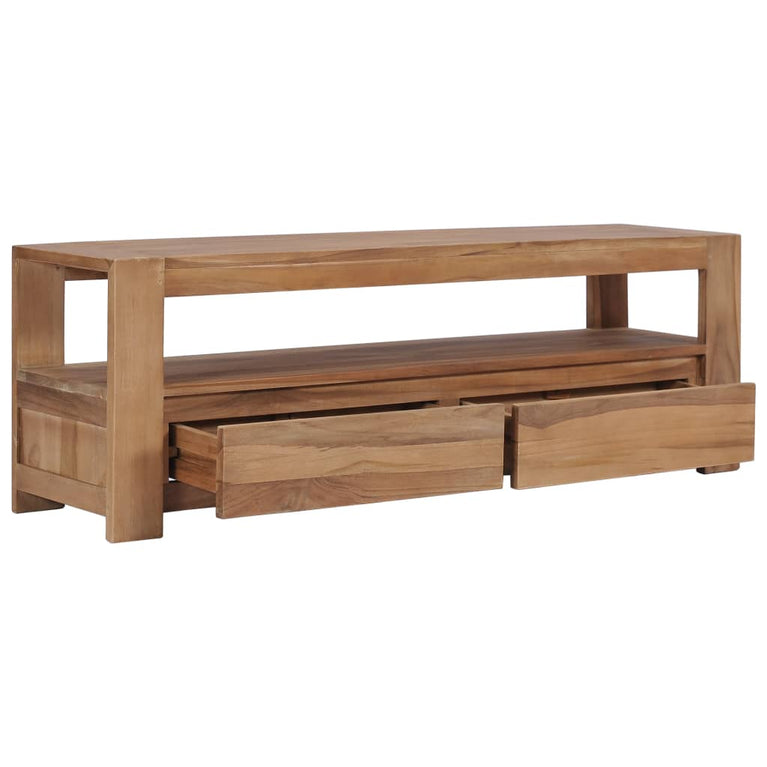 Tv-meubel 120x30x40 cm massief teakhout MeubelReus