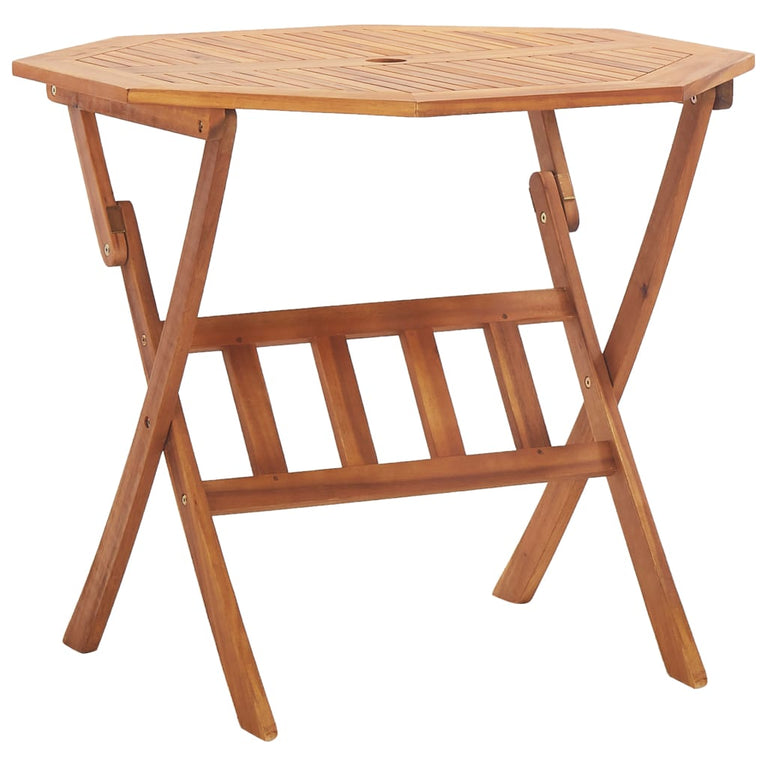 Tuintafel inklapbaar 90x75 cm massief acaciahout MeubelReus