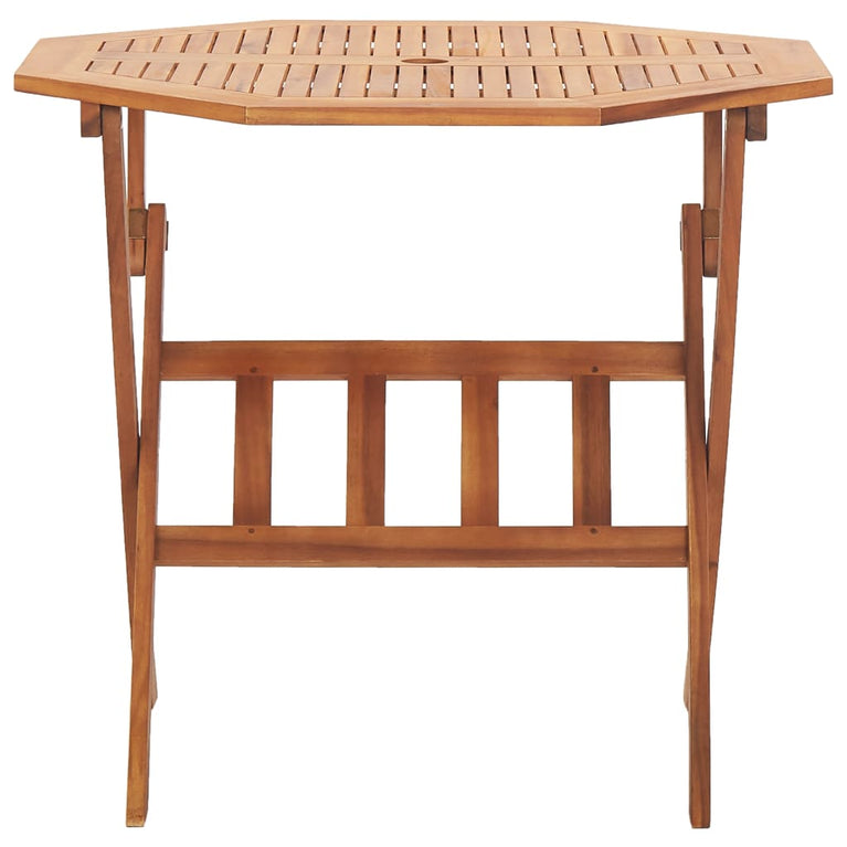 Tuintafel inklapbaar 90x75 cm massief acaciahout MeubelReus