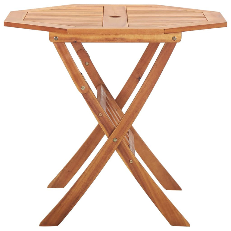 Tuintafel inklapbaar 90x75 cm massief acaciahout MeubelReus