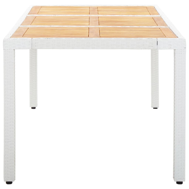 9-delige Tuinset poly rattan wit MeubelReus