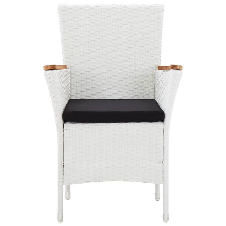 9-delige Tuinset poly rattan wit MeubelReus