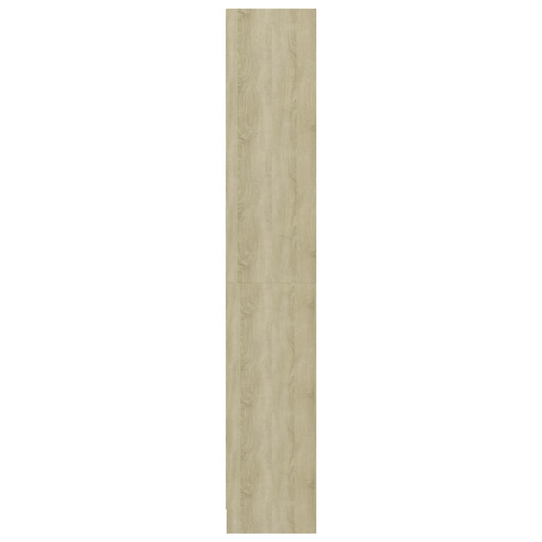 Boekenkast met 4 schappen 40x24x142 cm bewerkt hout sonoma eik MeubelReus