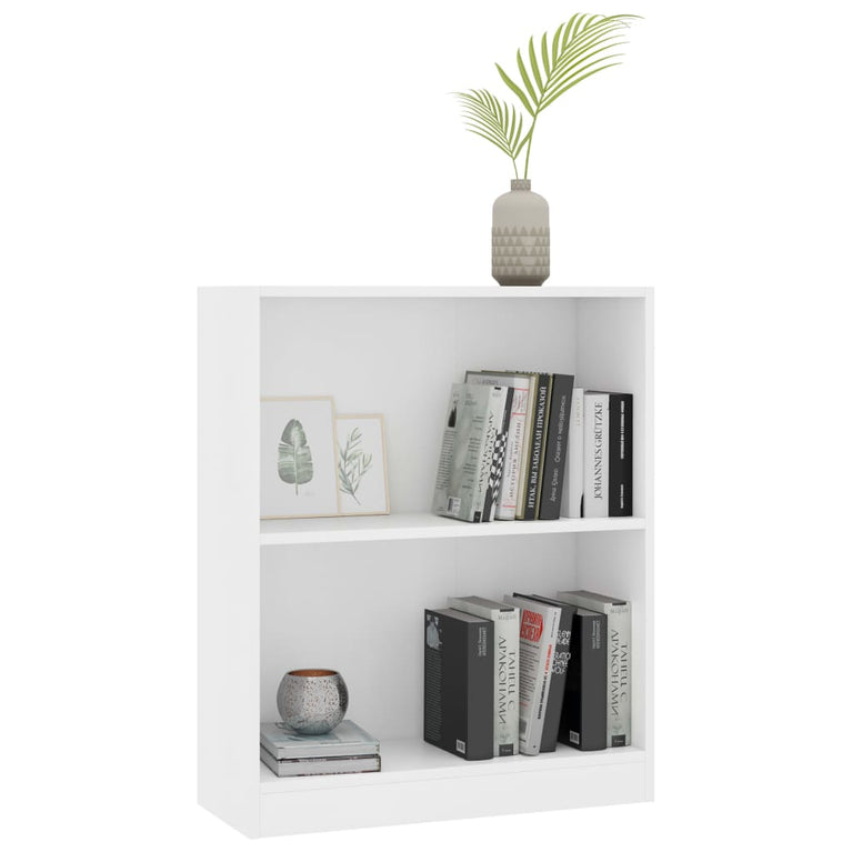 Boekenkast 60x24x74,5 cm bewerkt hout wit MeubelReus