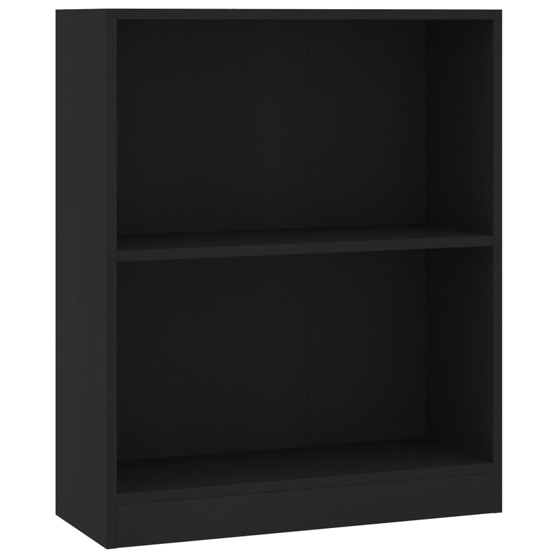 Boekenkast 60x24x74,5 cm bewerkt hout zwart MeubelReus