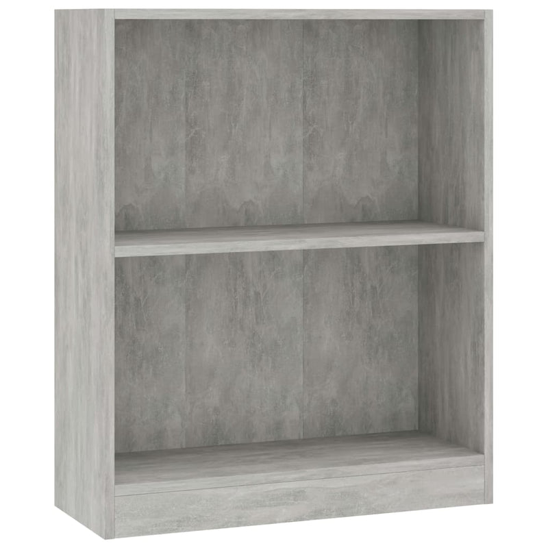Boekenkast 60x24x74,5 cm bewerkt hout betongrijs MeubelReus
