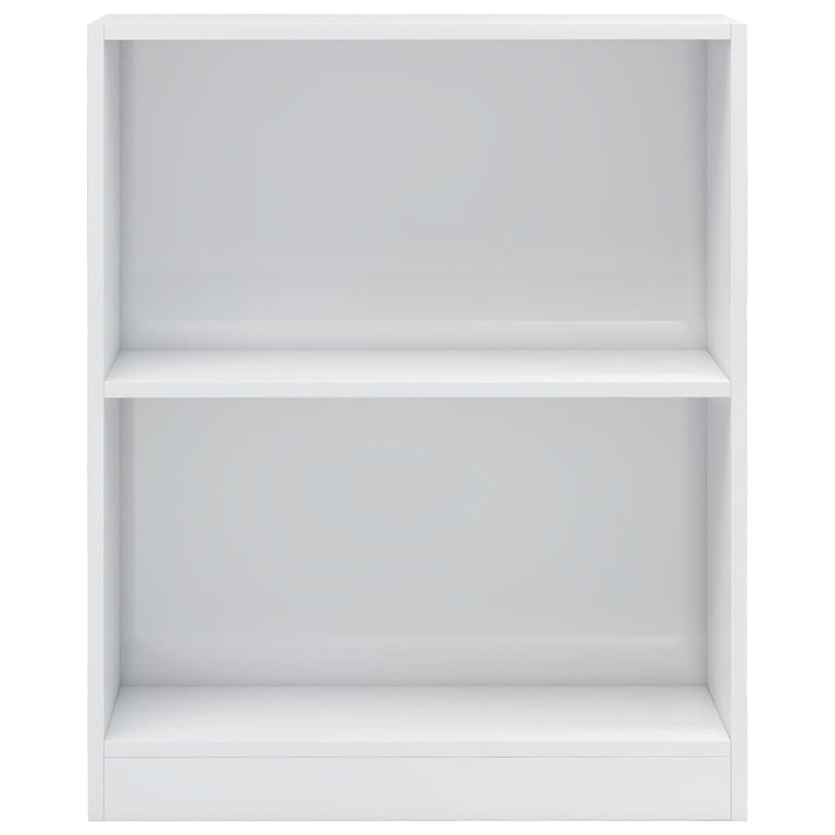 Boekenkast 60x24x74,5 cm bewerkt hout hoogglans wit MeubelReus