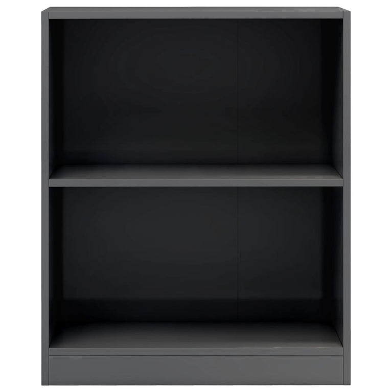 Boekenkast 60x24x74,5 cm bewerkt hout hoogglans grijs MeubelReus